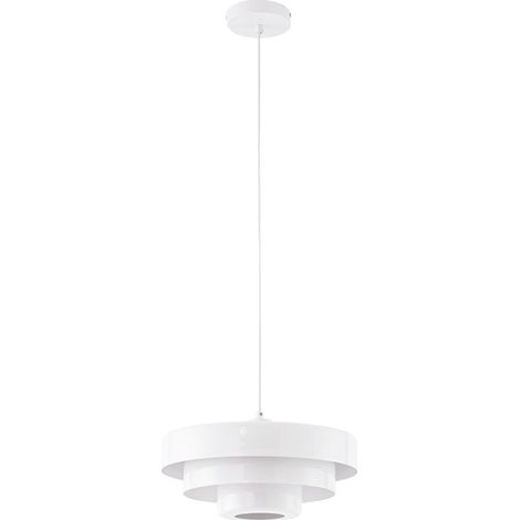 [NEUWERTIG] B-Ware Lindby Hängeleuchte Tivra LED Pendelleuchte dimmbar Lampe weiß Ø35cm 27cm hoch (1/2)