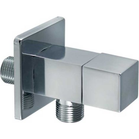 Llave de Escuadra Cromada 1/2 x 3/8 con Cierre de Vuelta - Kalla (1/2)