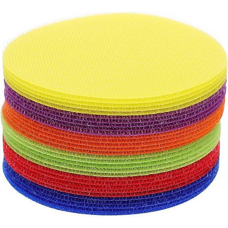 72 autocollants ronds de marquage de tapis colorés-10.5X10.5CM-Colorful (1/2)