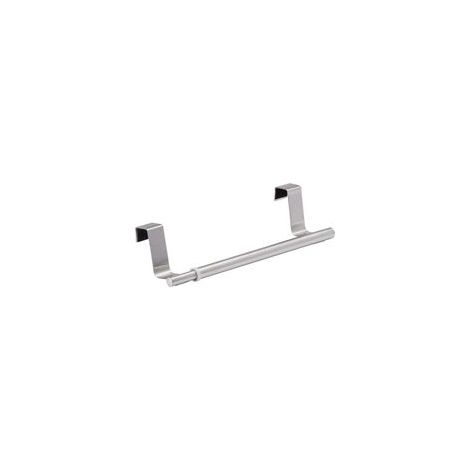 Toallero retráctil para colgar en las puertas de los armarios, de acero inoxidable, para puertas traseras sin necesidad de taladrar.