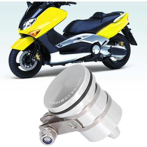 Réservoir de liquide de frein pour maître-cylindre de frein de moto compatible avec SUZUKI DR 650 LTR 450B (argent) (1/5)