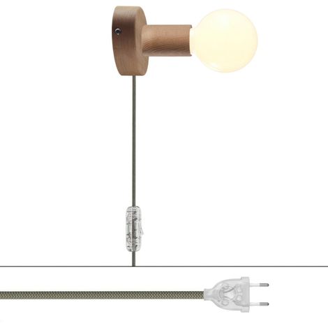 Lampe en bois