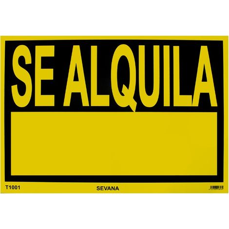 Schild „Zu vermieten“, 100x70 cm, wetterfester Kunststoff - MARKE