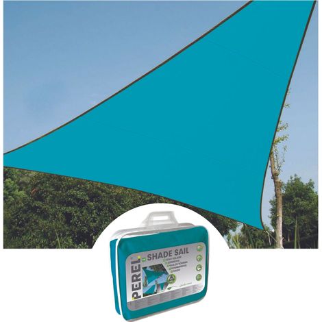 Sonnensegel Dreieck Blau 3,6m - Sonnenschutzsegel für Balkon / Terrassensegel
