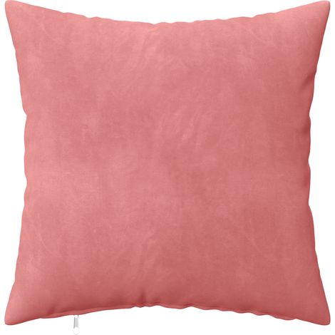 vidaXL Funda de almohada 2 pcs HEERLEN Rosa 35 x 35 cm Terciopelo (1/2)