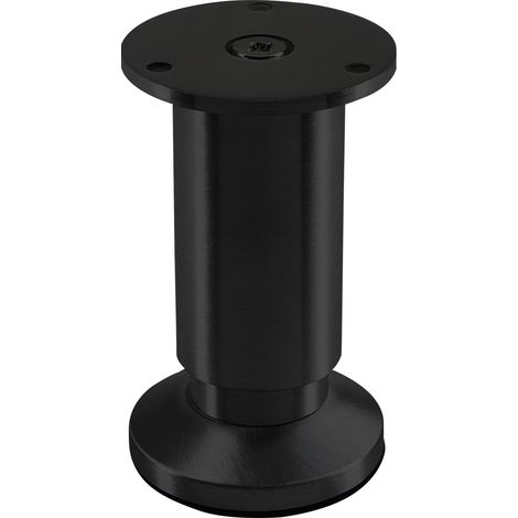 Möbelfuß ALPHA schwarz eloxiert Höhe 100 mm