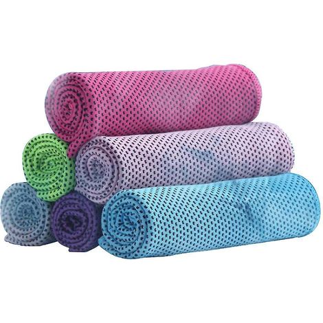 Set mit 6 erfrischenden Sporthandtüchern für Fitness und Wohlbefinden. (1/5)