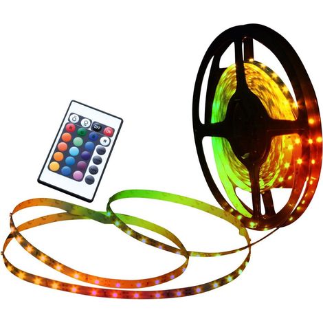 Ruban LED Intérieur RGB Dimmable pour Éclairage Indirect Plastique 1000 cm 28W - PANGIVO (1/5)