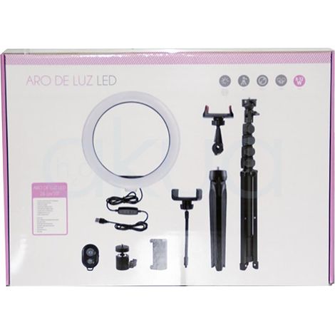 Lámpara Aro Luz Led 26cm sobremesa - Pollié