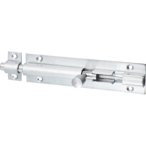 Timco Straight Barrel Bolt Satin Chrome - 100 x 25mm (1 Unit)