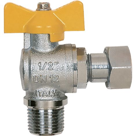 RUBINETTO A SFERA PER GAS A SQUADRA 1/2 MF- 2 pezzi  - ITAP