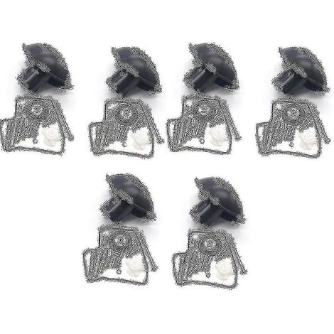 Kit de réparation de carburateur (6 pièces) pour Steed 600 Shadow Vlx600 Vlx 600 Vt600 C : membrane, joint de soupape, reconditionnement (1/5)
