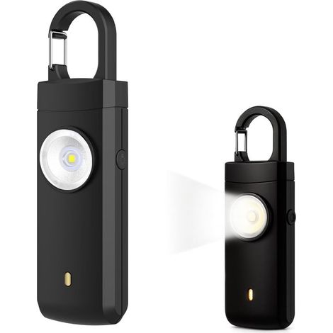 Alarma personal - 130 dB - Autodefensa - Luz LED - Alarma de sonido extremo - Alarma de seguridad - Alarma personal de bolsillo - Señal de emergencia - Alarma personal - (1/5)