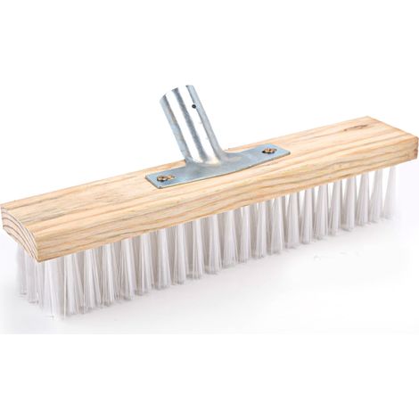 Bodenbürstenkopf mit Nylonborsten, robuster Scheuerbürstenkopf als Ersatz für Treppenstufen, Terrassenfliesen, 30 cm / 11,8 Zoll lang (1/5)