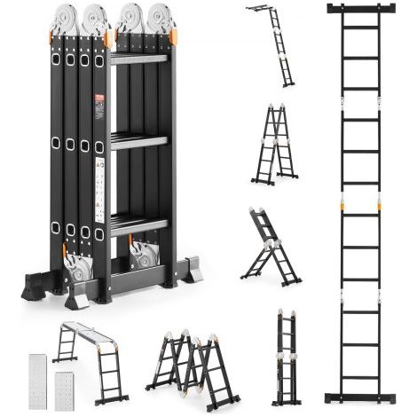 Échelle Pliante Polyvalente 7 en 1 Escabeau Télescopique (1/5)