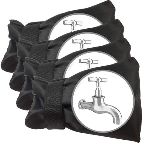 Cubiertas para grifos de exterior con protectores aislantes, adecuadas para cubiertas de grifos resistentes a las heladas en climas fríos de invierno, L (1/2)