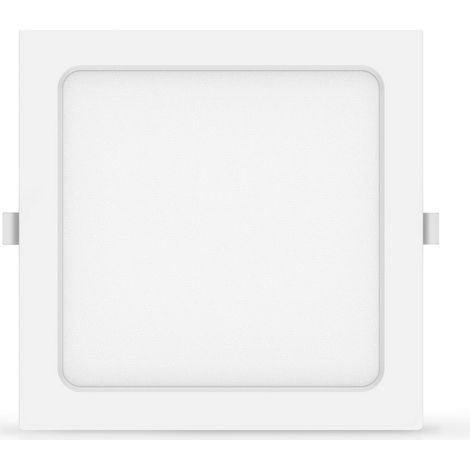 Faretto Led slim da incasso 15W Quadrato Cornice bianca Apertura 100 gradi Bianco caldo 3000K Aigostar (1/4)