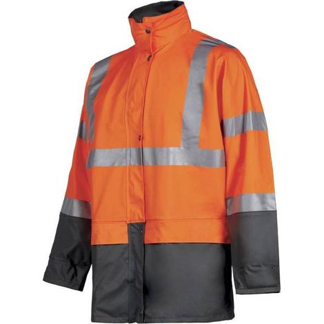 Veste de Travail Haute Visibilité Bandit - Taille XL - Orange Fluo - Résistant et Confortable - D-Work