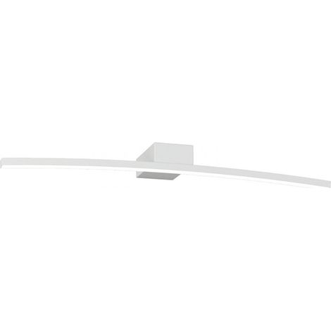 Applique Moderna Curved Metallo Bianco Diffusore Bianco Led 11,2W Naturale 70Cm (1/5)