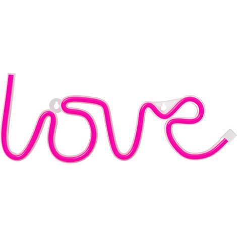 Forever Lumière Néon LED Decorazione,USB, segno luminoso, illuminazione, per soggiorno, Festa, Camera da letto (Love) (1/5)
