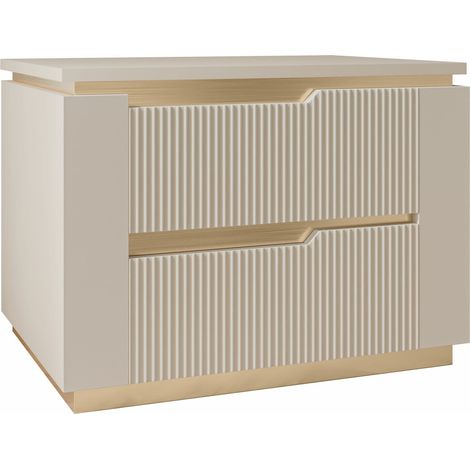 Mesilla de noche Comfivo Ovitas , Número de cajones: 0, Número de puertas: 0, 42x56x40cm, MDF, Aglomerado laminado