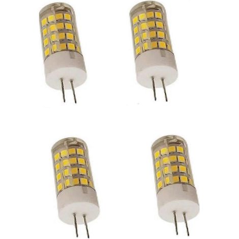 4er-Pack G4 LED-Lampen, 5 W, Kaltweiß (6000 K), superhell, 360° Abstrahlwinkel, 110 V/220 V, energiesparend