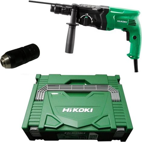 HiKoKi Bohrhammer Meißelhammer Nr. DH24PMHW1Z + Metabo Bohrerset  631690000