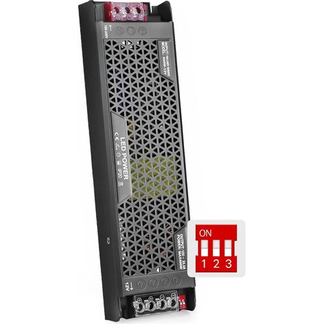 Transformateur LED 220V 12V 400W Alimentation Dimmable Basse Tension Driver 220V AC à 12V DC 33.3A Ultra Mince Convertisseur Transfo Constante Intérieur Transformateur pour LED Bande Lumineuse (1/5)