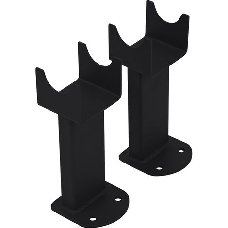 Milano Floor Mounting Feet For Milano Aruba Capri or Java Radiator - Matte Black (1/2)