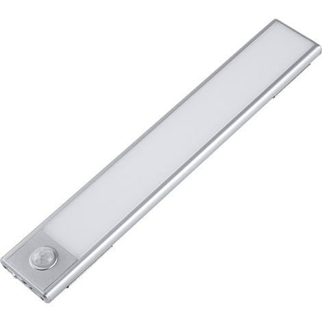 Éclairage LED pour placard, lampe sous meuble rechargeable par USB avec détecteur de mouvement, éclairage sans fil ultra-fin pour placard, escalier, penderie, cuisine (1/5)