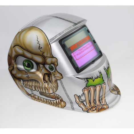 ZOLGINAH Casque de Soudure Automatique - Masque de Soudure avec 2 Lentilles et 2 Capteurs de filtre à ombre réglables DIN9-13 pour le soudage à l'arc de MIG TIG MAG [Classe énergétique A+++] (1/5)
