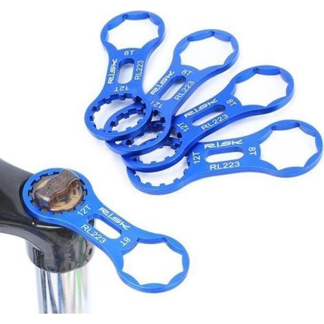 Attrezzo per la riparazione della forcella anteriore della mountain bike, ammortizzatore, chiave 8T 12T per Suntour XCM XCR XCC XCT TVS (1/3)