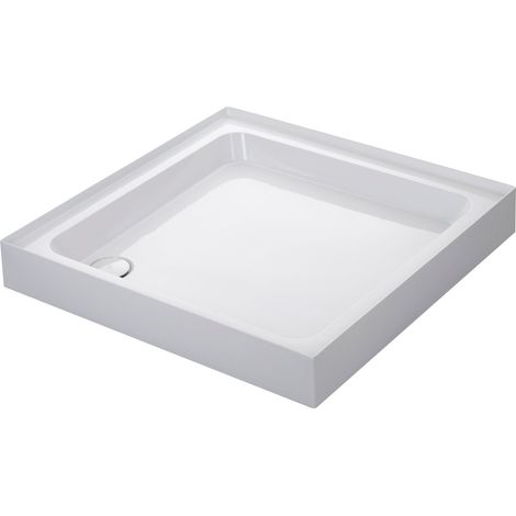Mira Flight Shower Tray Square Deep Profile 4 Upstands Stone Waste 760 x 760mm (1/2)