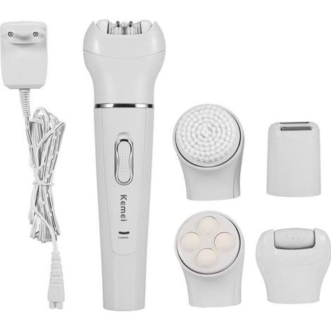 5 en 1 femme Epilateur Electrique Visage Massage du Visage Rechargeable (1/4)