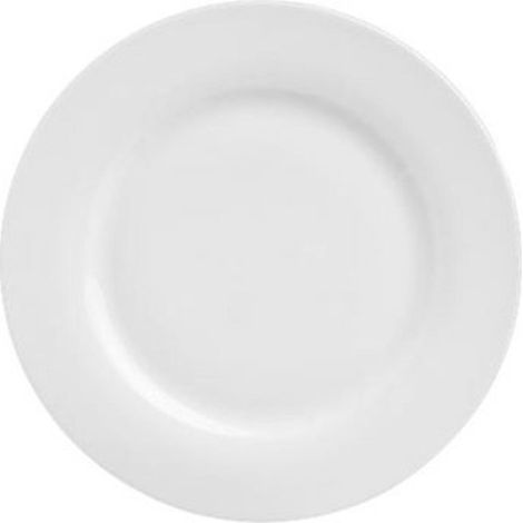 Lot de 6 assiettes en porcelaine 24cm – Compatibles lave-vaisselle et micro-ondes – Design épuré blanc – Parfaites pour repas élégants – Secret De Gourmet