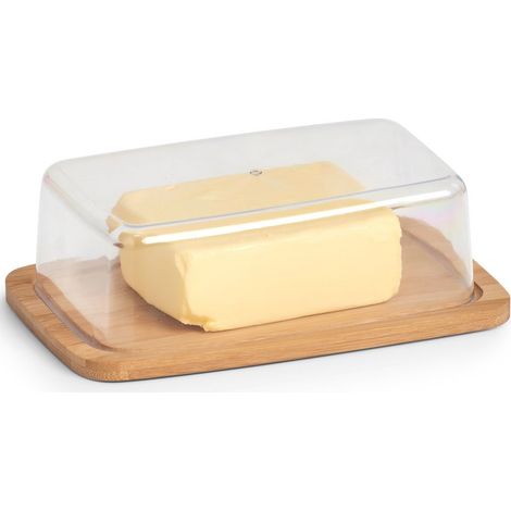 Butterdose mit Bambusbrett, 19 x 12 cm, ZELLER - ZELLER
