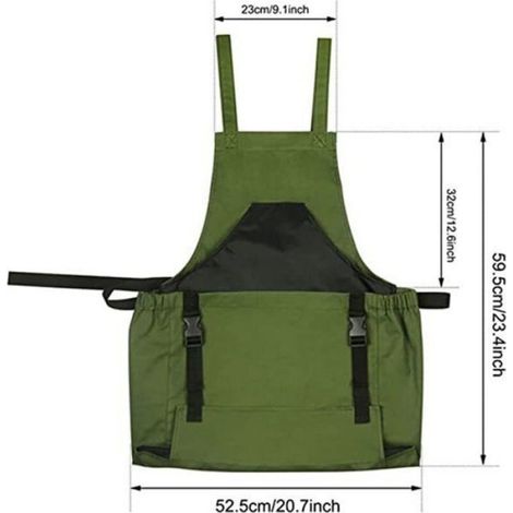 Tablier de récolte réglable avec poches pour fruits et légumes – pratique et confortable (1/5)