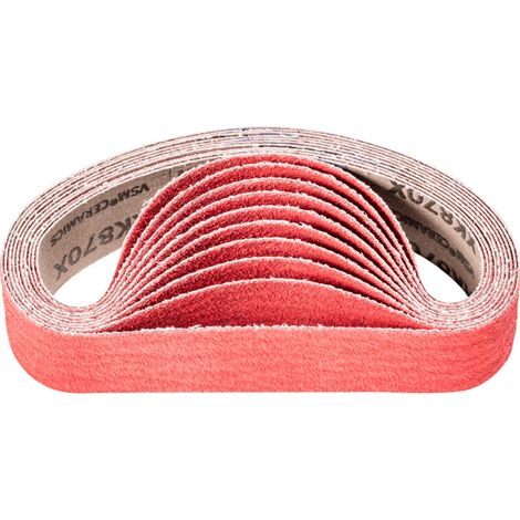 PFERD TOOLS Keramikkorn Schleifband BA 35x450mm CO-COOL60 für Edelstahl-Schliff mit Rohrbandschleifer 20 Stk (1/5)
