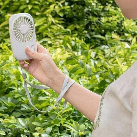Filiyano-Mini ventilateur puissant, compact et portable avec vitesse de ventilation réglable et batterie rechargeable par USB - blanc (1/4)