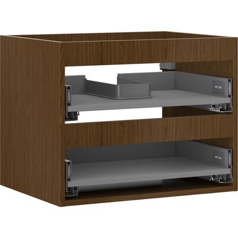 Mexen Box-A armoire sous-lavabo 60 cm, 2 tiroirs, noyer - 91AX0-0600-470-2-86 (1/5)