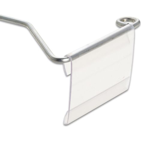 PORTAPREZZO PVC PER GANCIO FIG 23 TRASP 66X50 MM- 50,0 pz