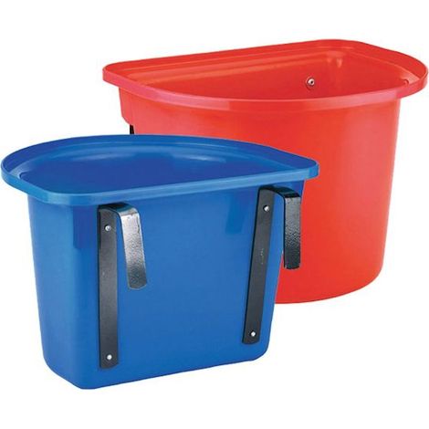 Blu - Mangiatoia in plastica con staffe in metallo (1/2)