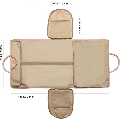 Grand sac de voyage pliable pour femme Housse à vêtements, sport rangement la nuit multi usage (1/4)