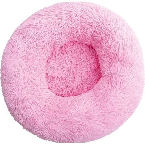 Coussin de Lit pour Chat Moelleux Doux Lavable pour Chats Chiens (Rose Vif, 40cm), Ensoleillé (1/5)