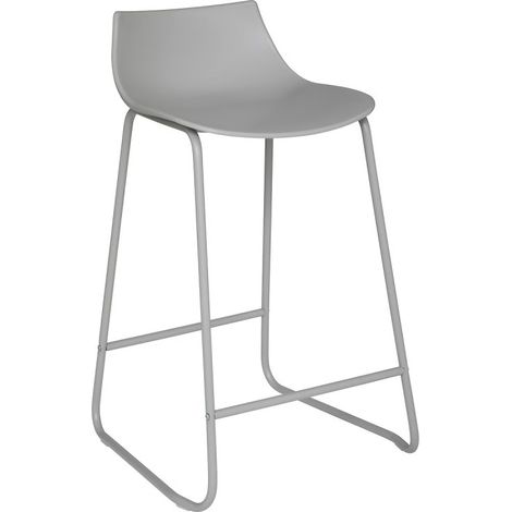 Lot de 2 tabourets bar Design "Otac" Atmosphera - Gris - Gris - (1/3)