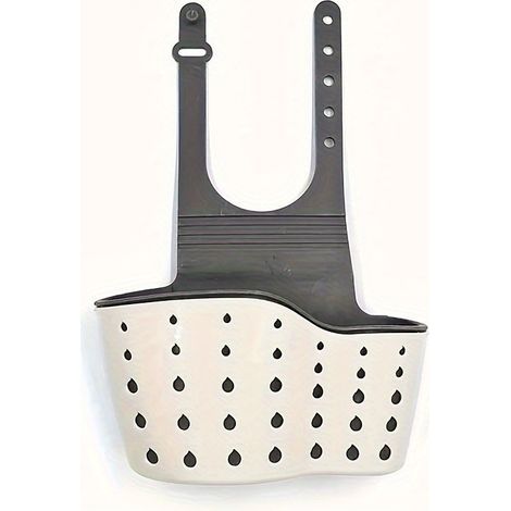 Panier suspendu pour lavabo avec support en silicone beige – (1/5)