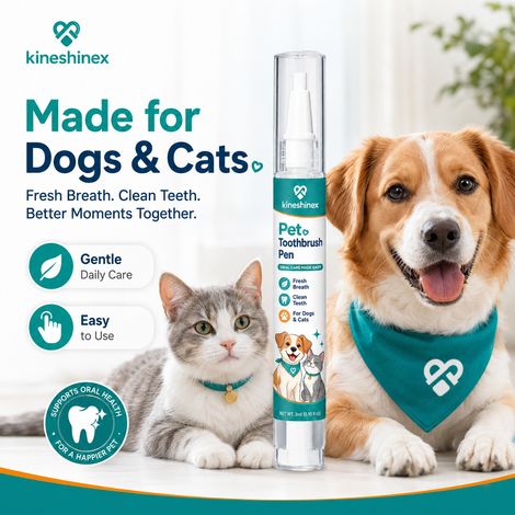 KineShineX Zahnreinigungsstift für Katzen und Hunde: Erfrischt den Atem und entfernt Zahnstein. (1/5)