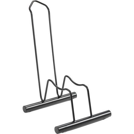 ANDRYS - Porta Biciclette a Pavimento 1 Posto a Piedistallo per Fat-Bike, Non Smontabile o Modulabile, con Tappi, per Ruote da 12 cm