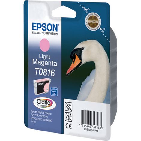 Inchiostro Epson T0816 XL Magenta Chiaro Originale (1/2)