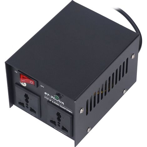 300-W-Abwärtstransformator, Hochleistungs-Spannungswandler, 110 V/220 V einstellbarer Ausgang, 110–120 V/220–240 V, EU-Stecker (1/5)